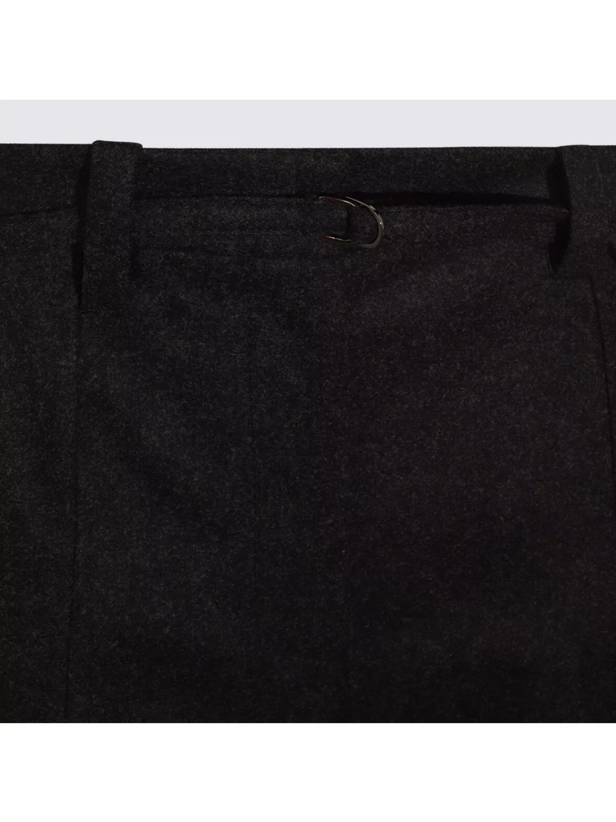 Brunello Cucinelli Straight Leg Trousers With Back Pockets And Belt Loops In Black