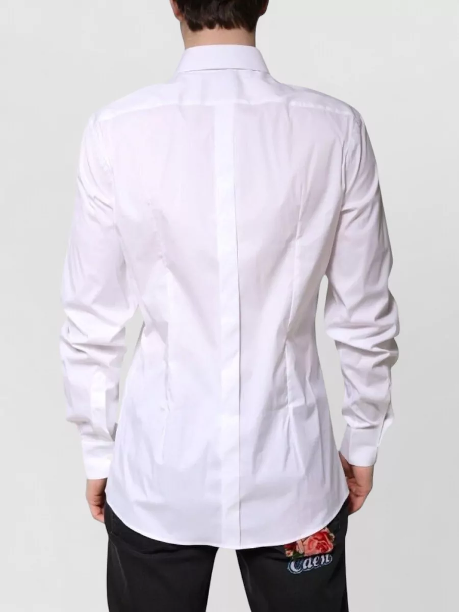 Dolce&Gabbana Cotton Long-Sleeve Collared Shirt