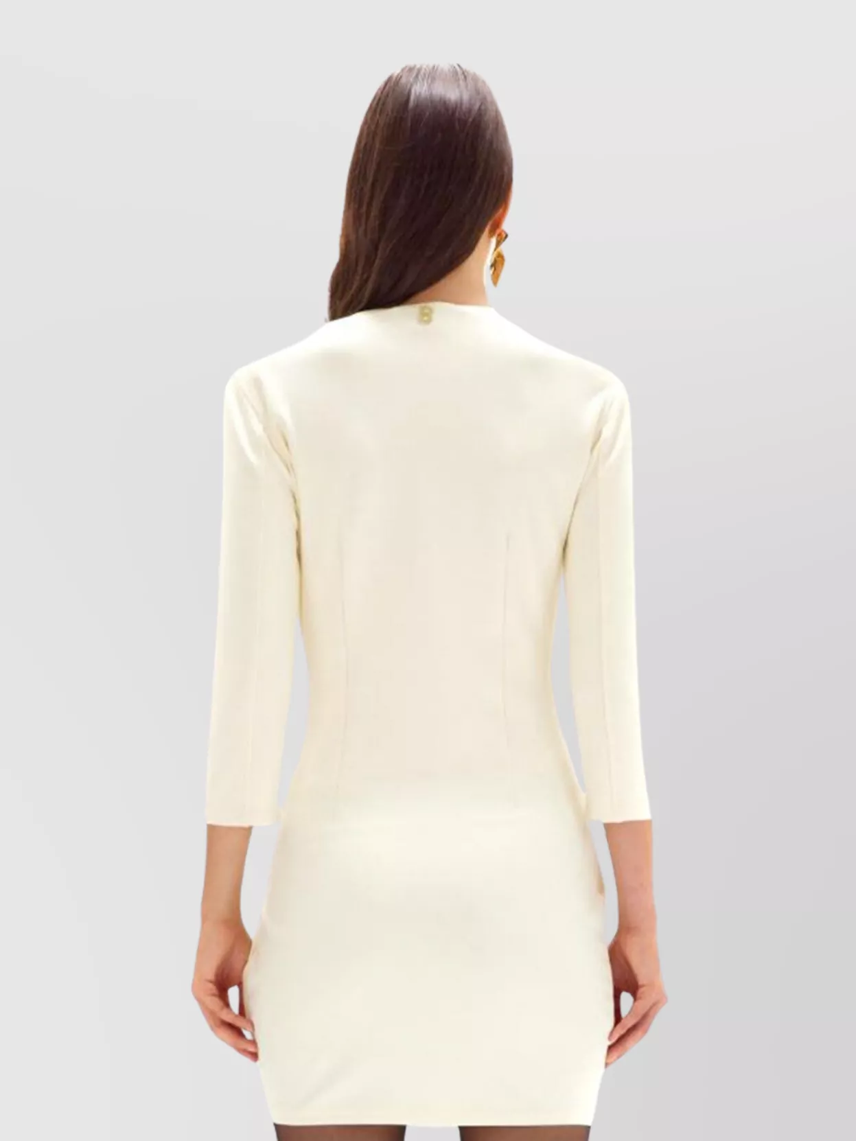 Blugirl Dress V-Neckline 3/4 Sleeves