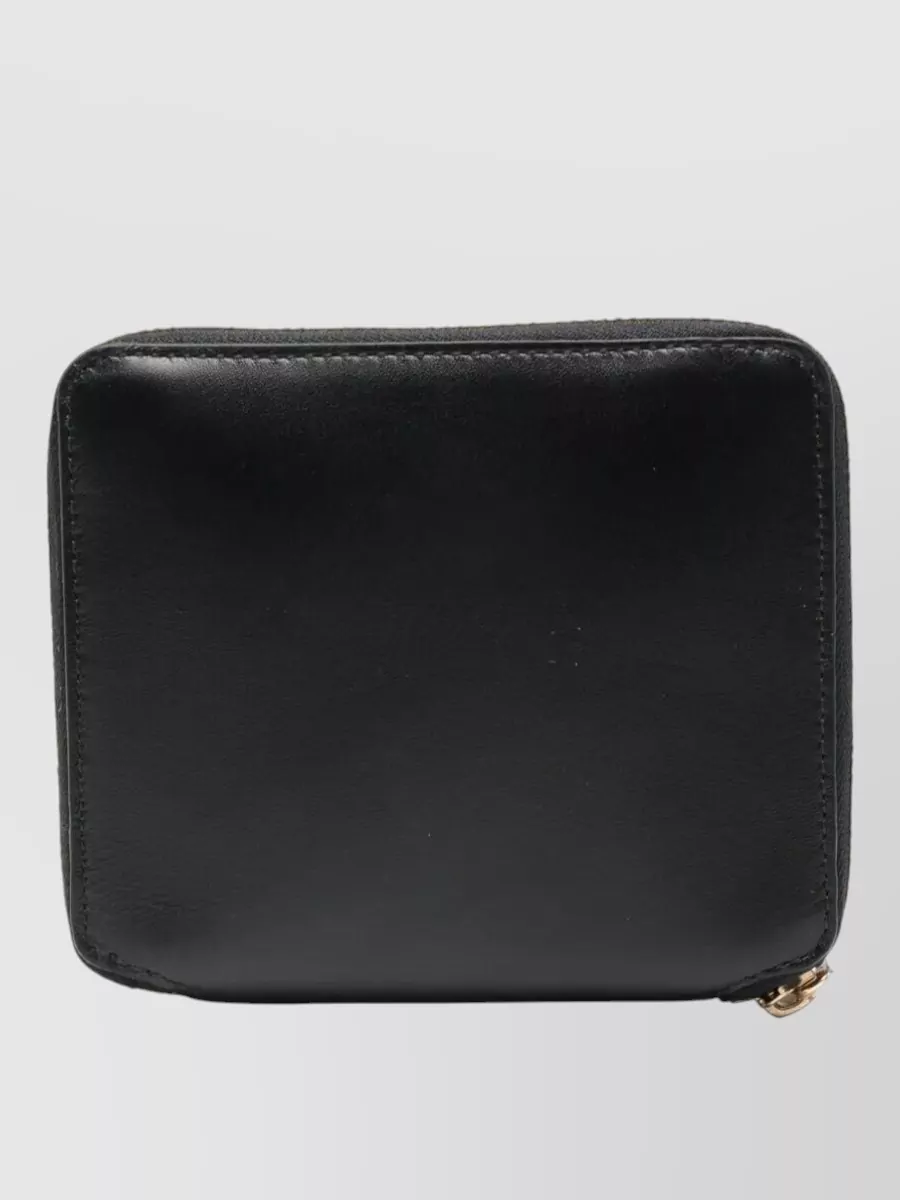 Comme Des Garçons Rectangular Leather Compact Wallet 125X105 Mm