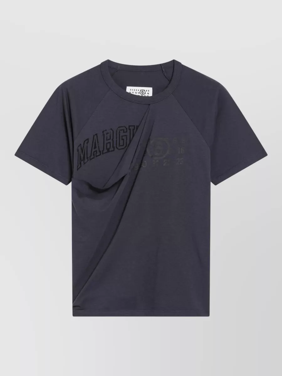 Mm6 Maison Margiela cotton printed short-sleeve t-shirt