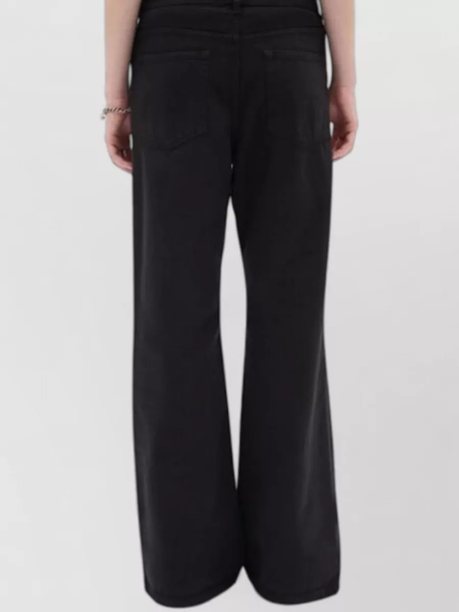 Ann Demeulemeester Denim Relaxed-Fit Flared Trousers