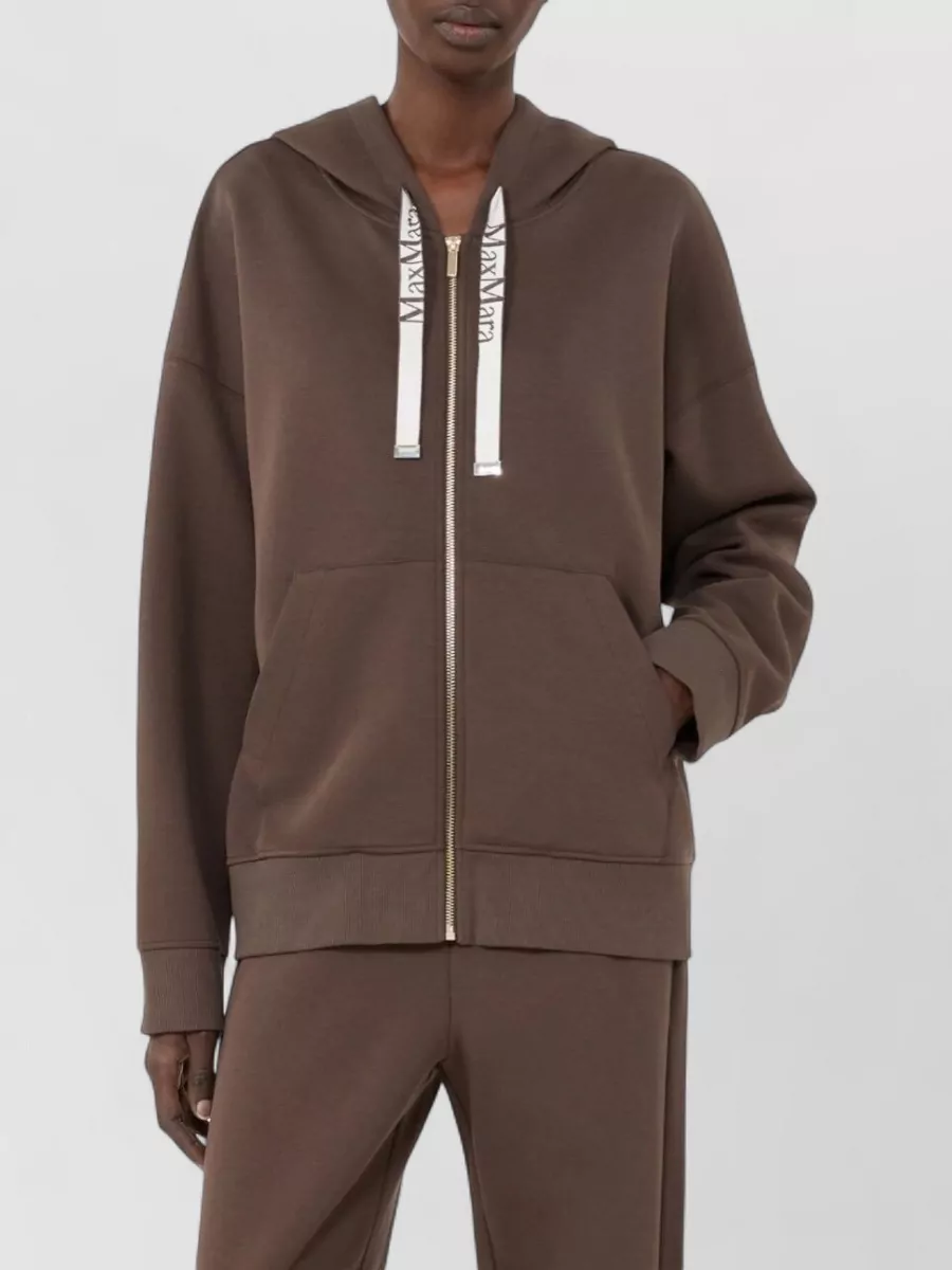 S Max Mara Ribbed Zip-Up Sweatshirt