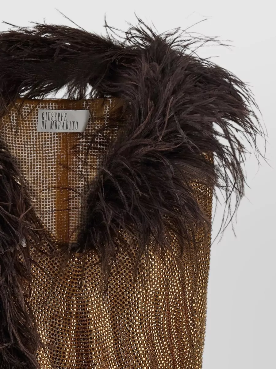 Giuseppe Di Morabito Mesh Feather Top