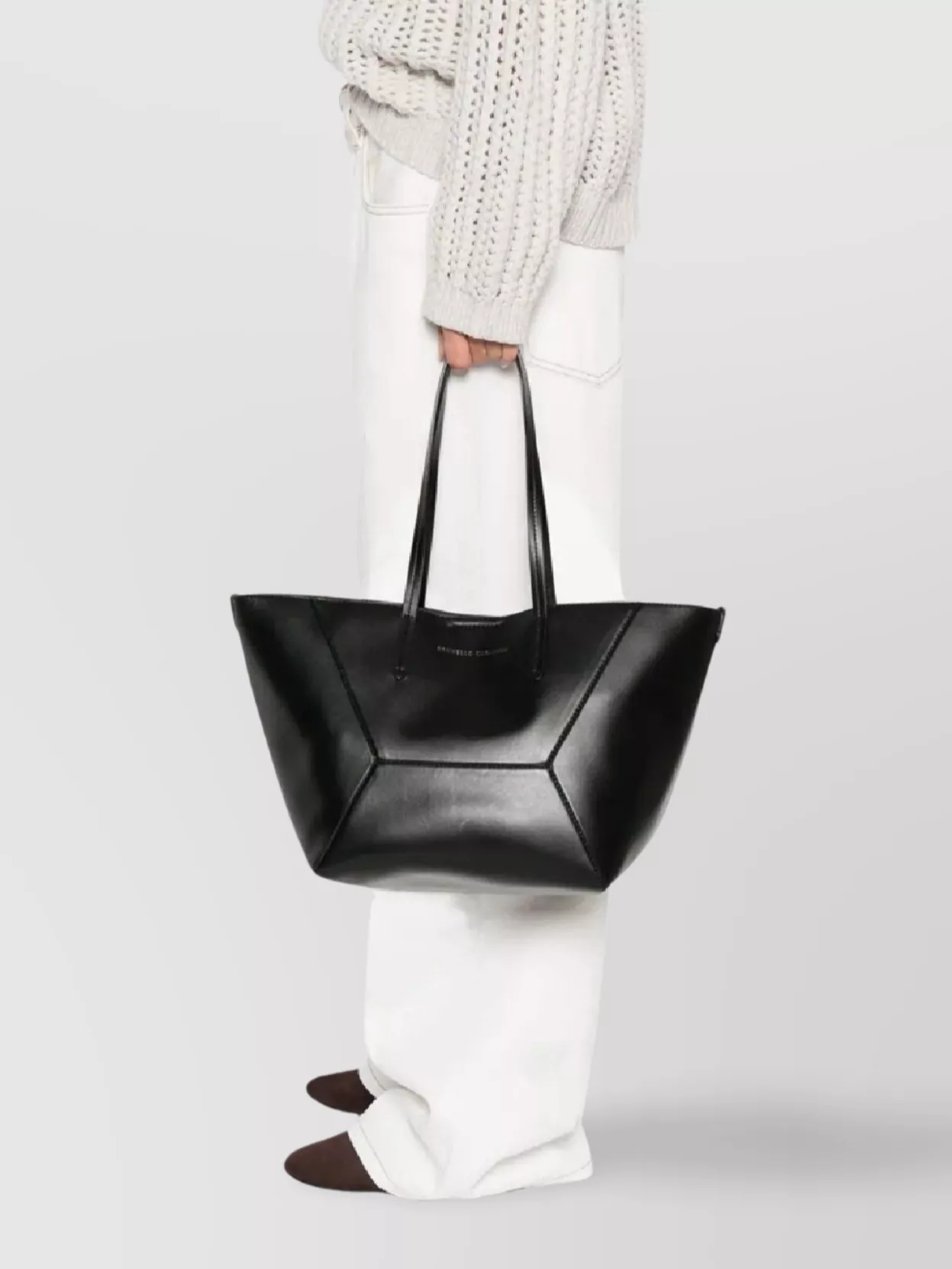 Brunello Cucinelli Top Handle Shoulder Bag In Black