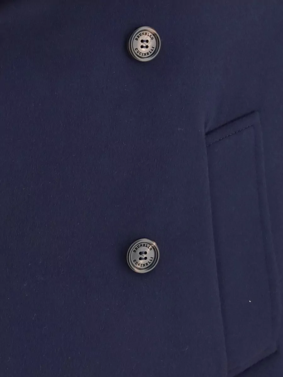 Brunello Cucinelli Merino Wool Double-Breasted Coat