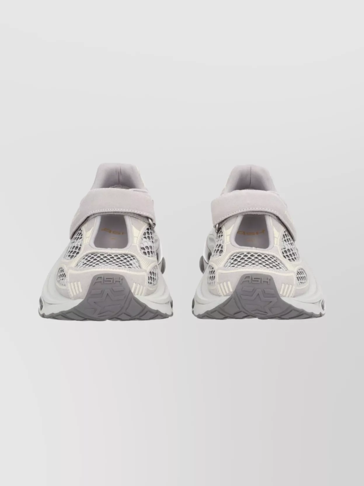 Ash Suede Mesh Round Toe Sneakers