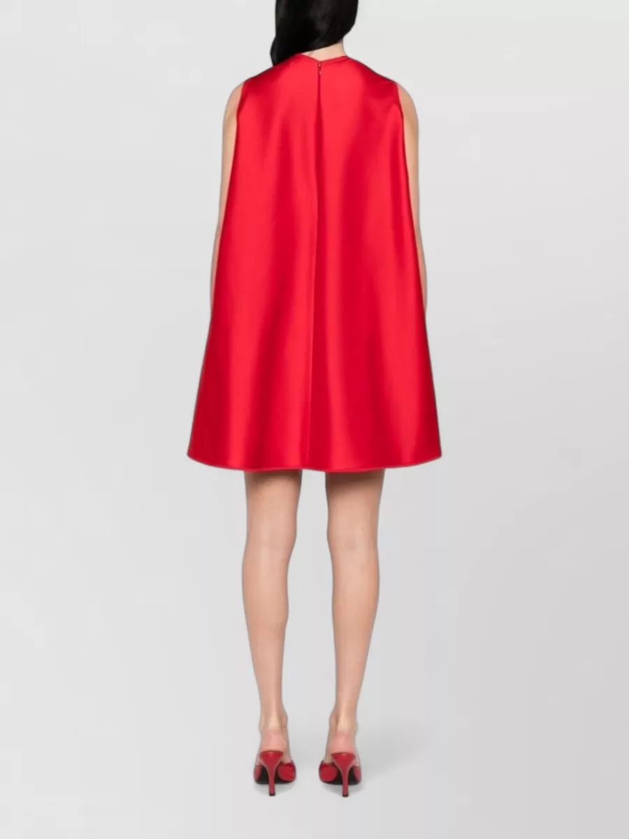 Stella Mccartney Satin Sleeveless A-Line Mini Dress