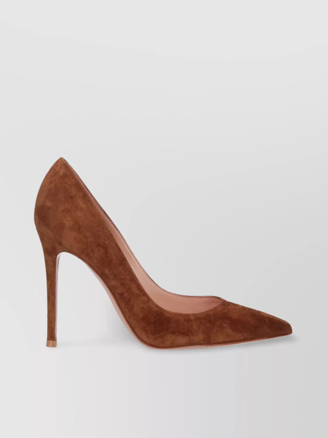 Gianvito Rossi Pointed Toe Suede Finish High Heel