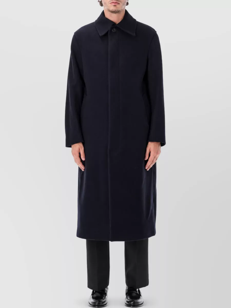 Sunflower wool relaxed-fit single-breasted coat
