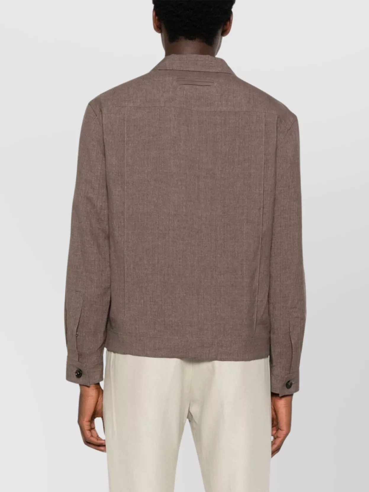 Zegna Linen Shirt With Buttoned Cuffs And Collar