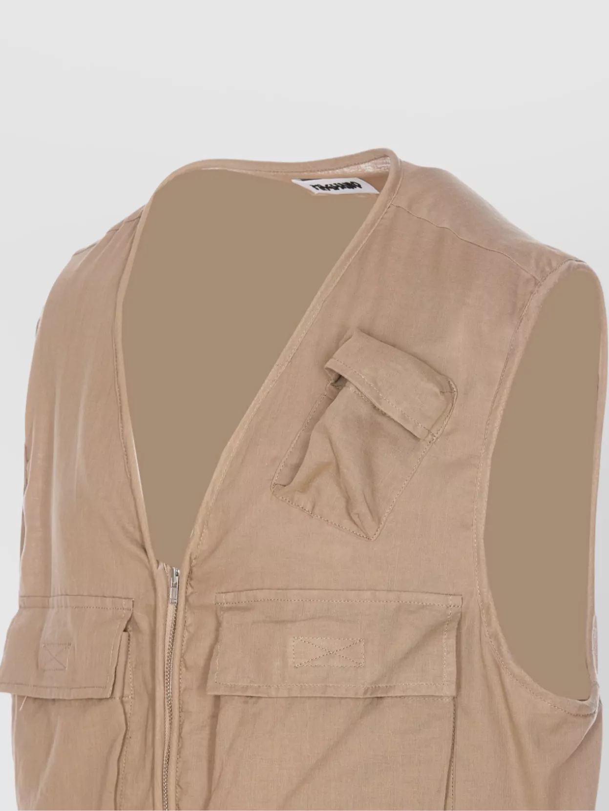 Magliano Lightweight V-Neck Sleeveless Vest With Multiple Pockets