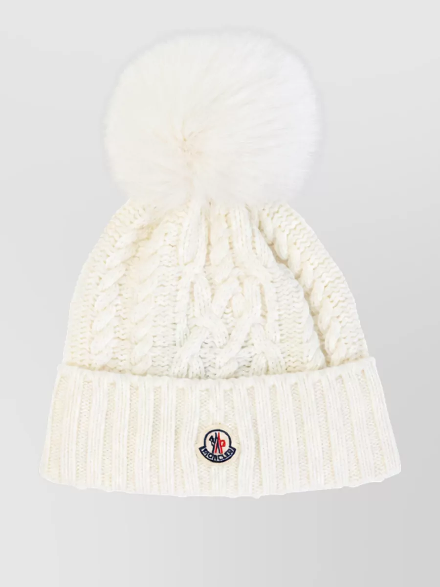 Moncler cable-knit ribbed beanie