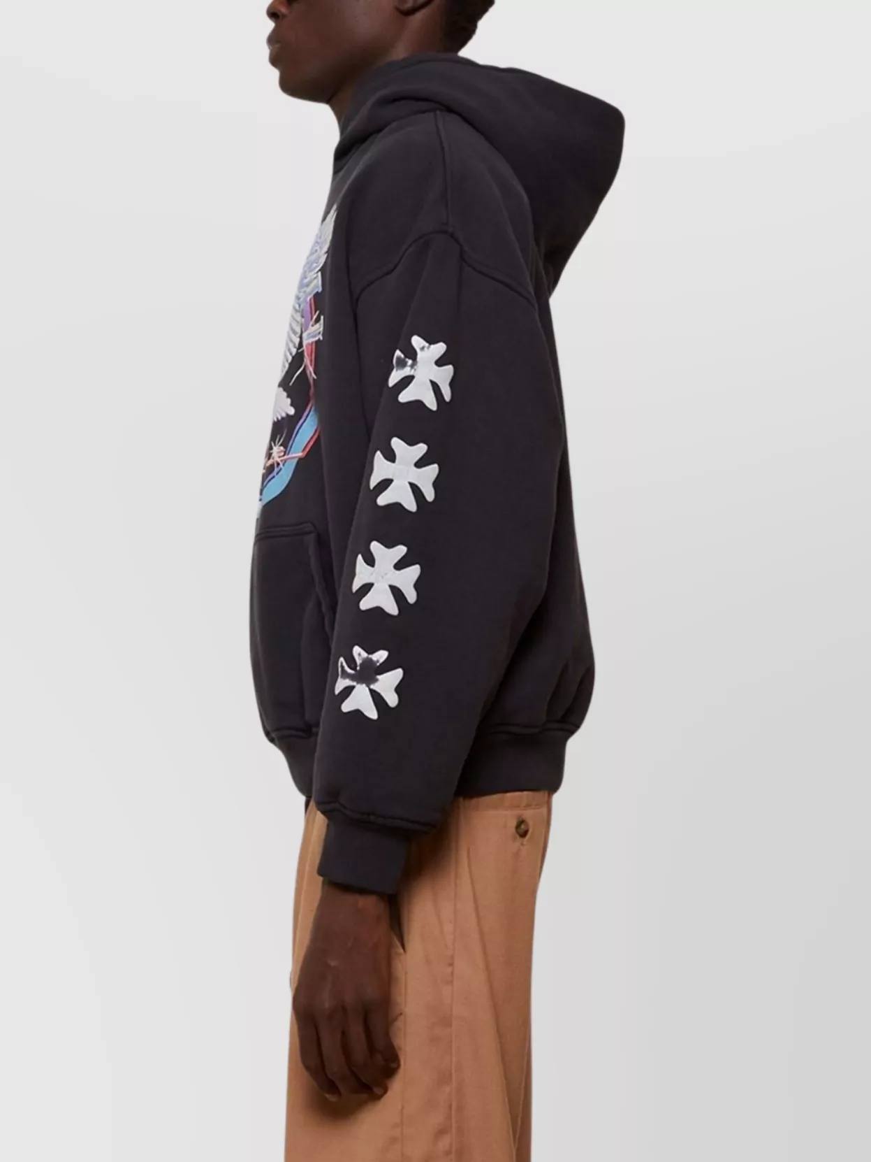 Rhude Graphic Print Hooded Sweater And Pocket