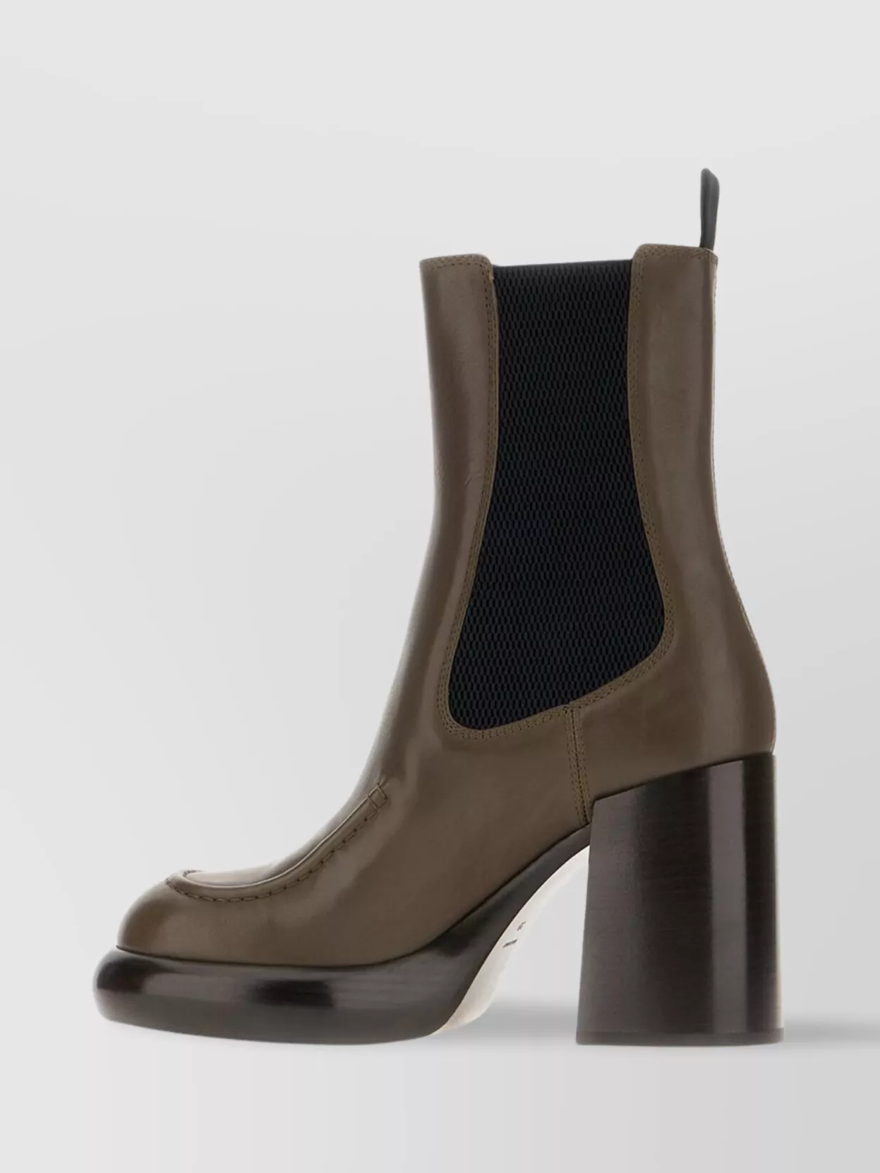 Burberry 95mm Wedge Chelsea Boots In Green