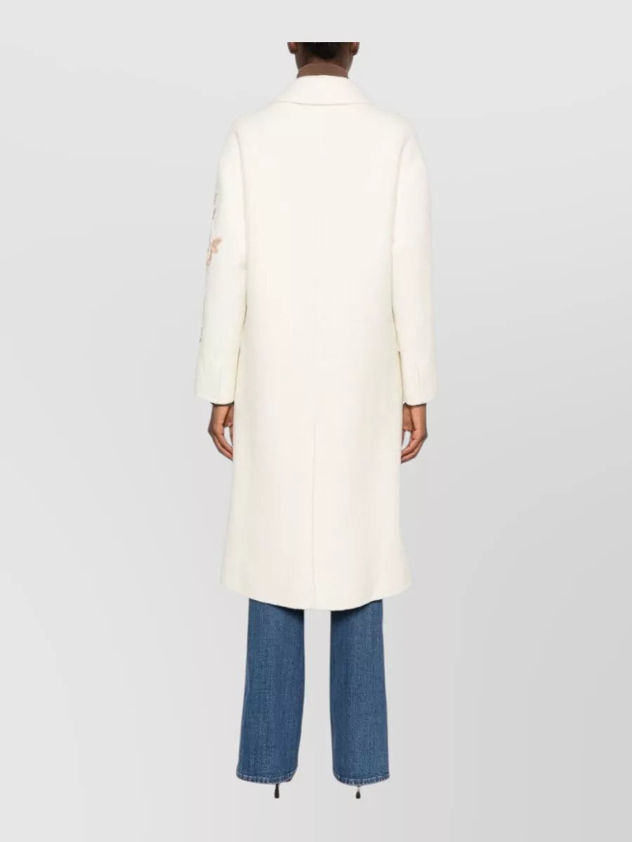 Ermanno Firenze Double-Breasted Wool Fitted Jacket