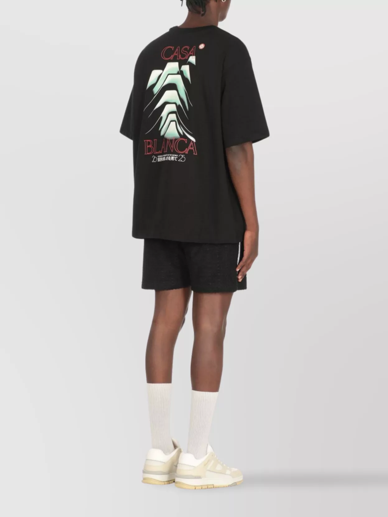 Casablanca Mountain Frost Graphic Crewneck T-Shirt