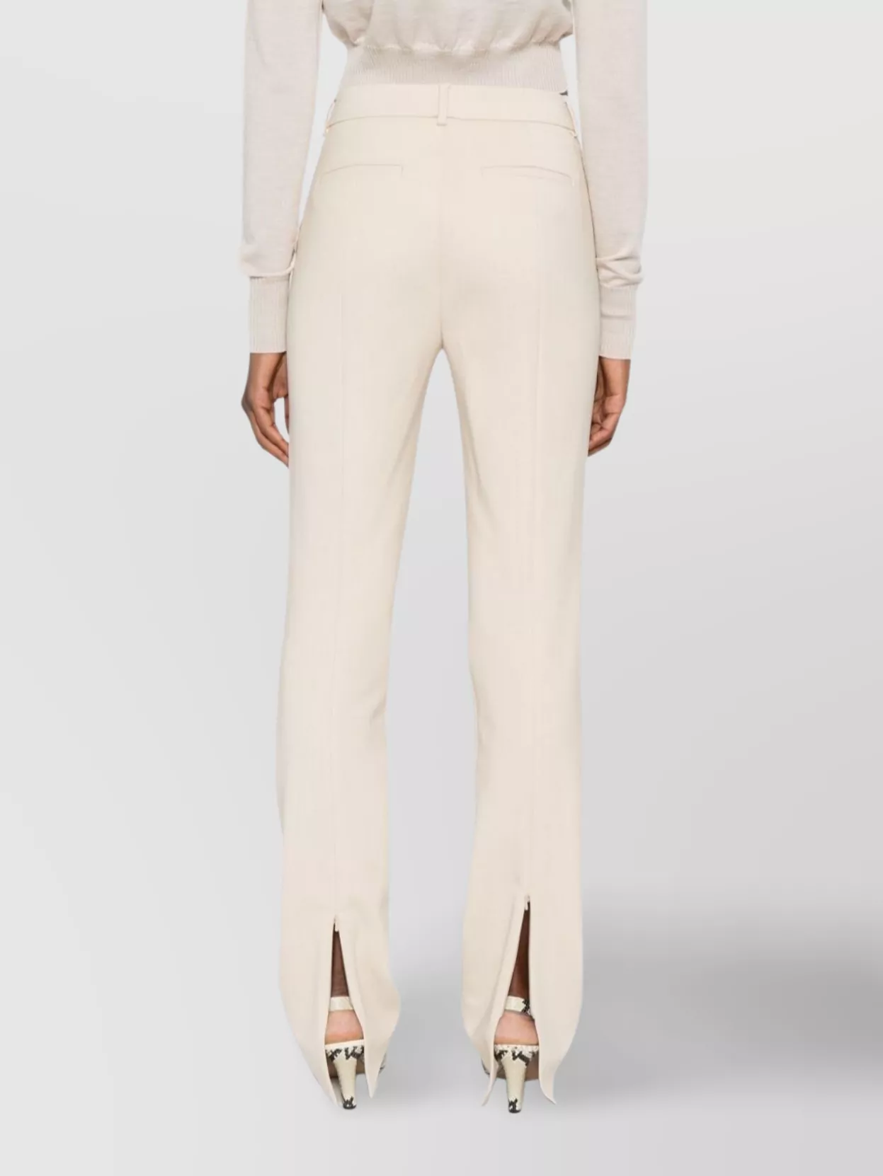 Sportmax Straight Trousers Belt Loops