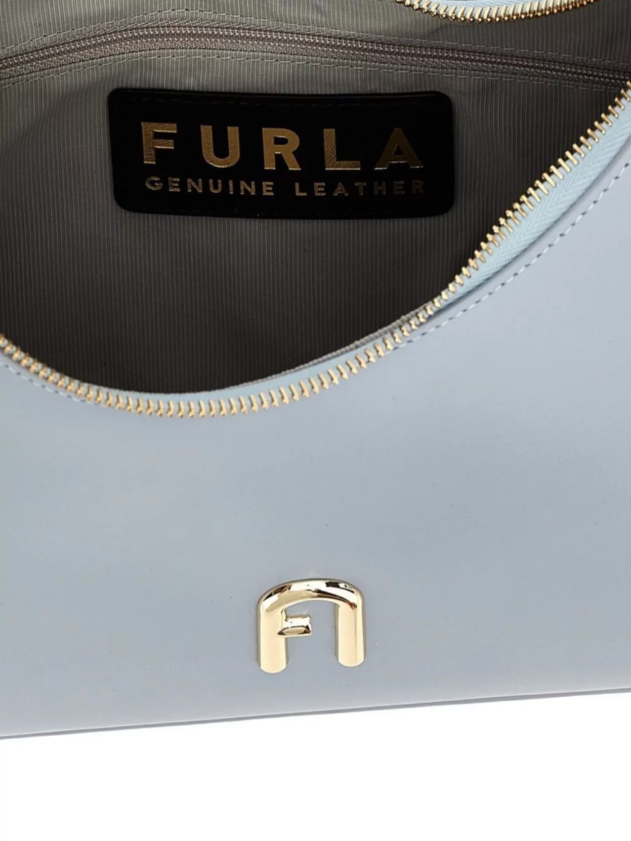 Furla Leather Shoulder Bag Gold-Tone Hardware