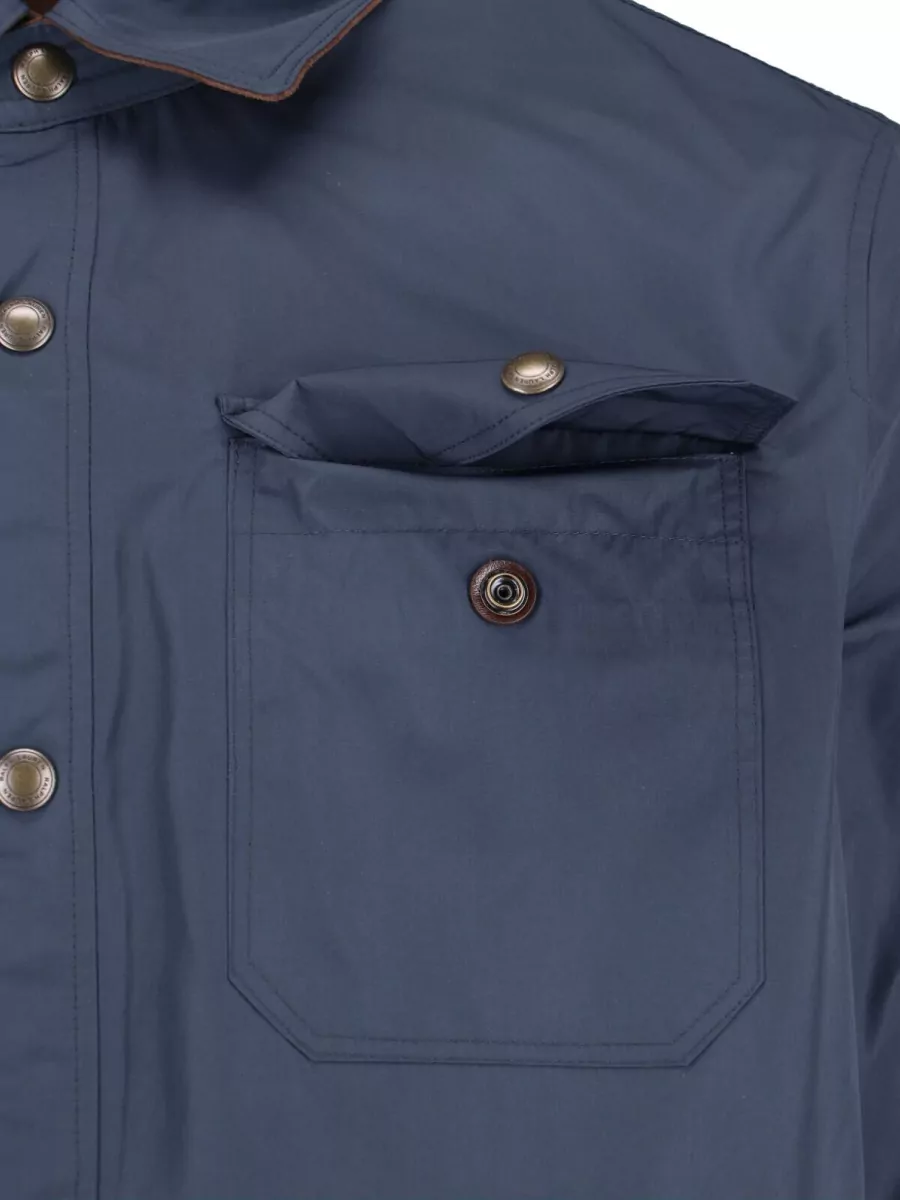 Polo Ralph Lauren Casual Jacket Chest Pockets Dual Fabric