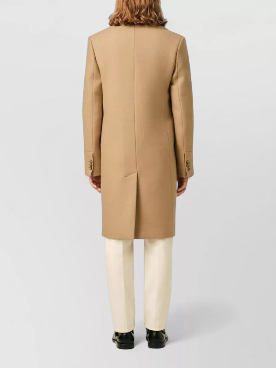 Ami Paris Virgin Wool Double-Breasted Coat