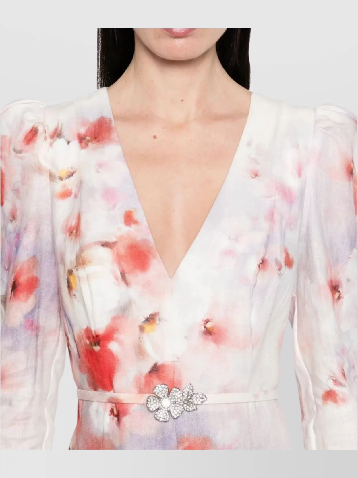 Zimmermann Frill Sleeve Midi Dress
