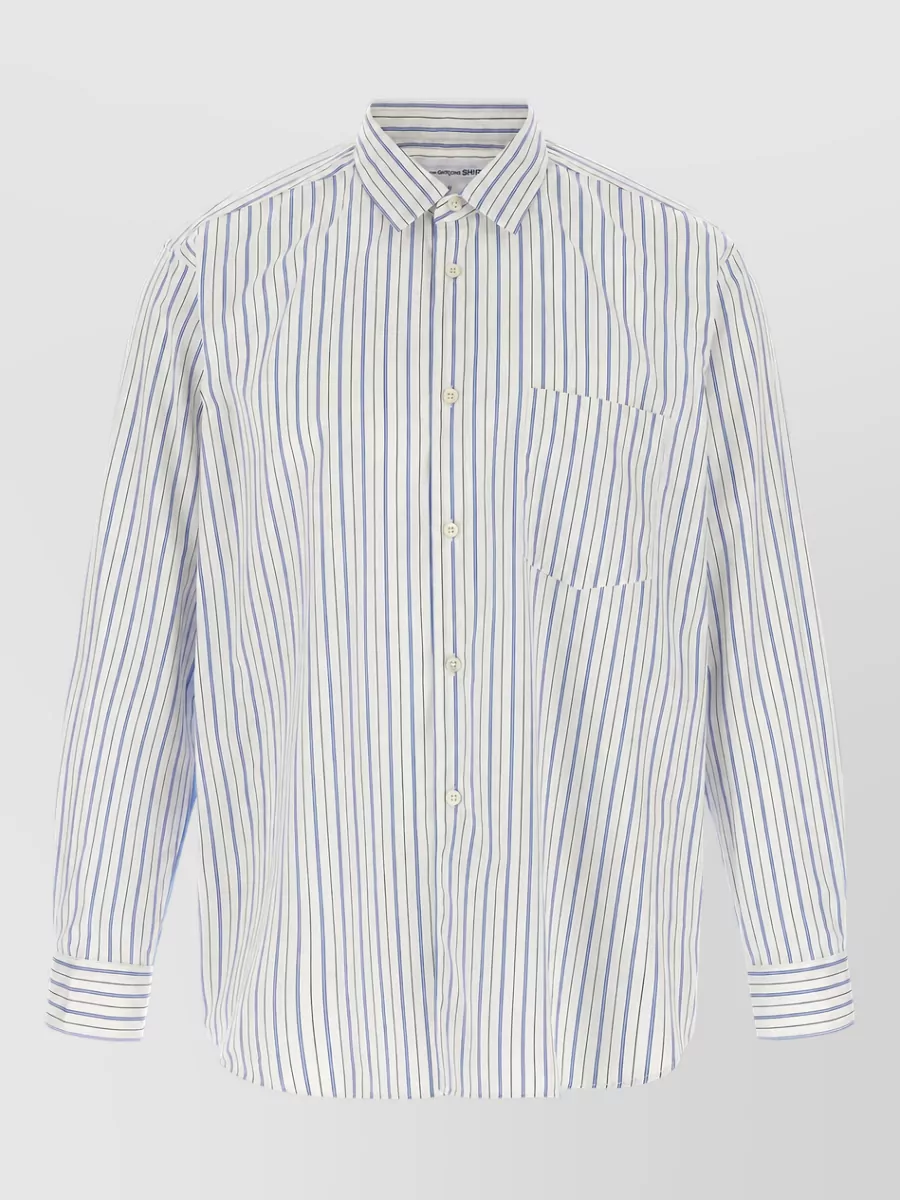 Comme des Garçons Striped cotton shirt