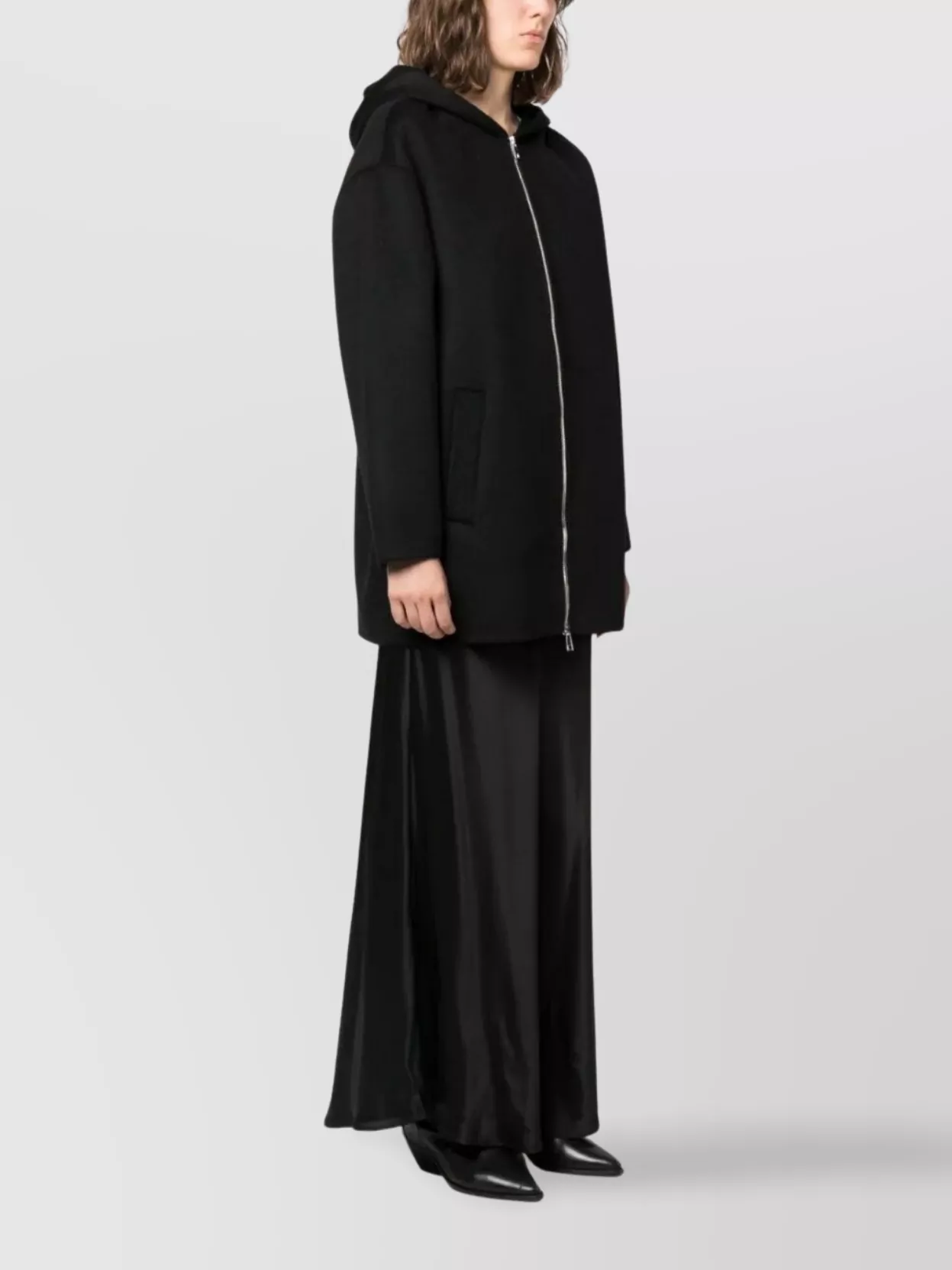 P.a.r.o.s.h Zip-up Hooded Wool Jacket