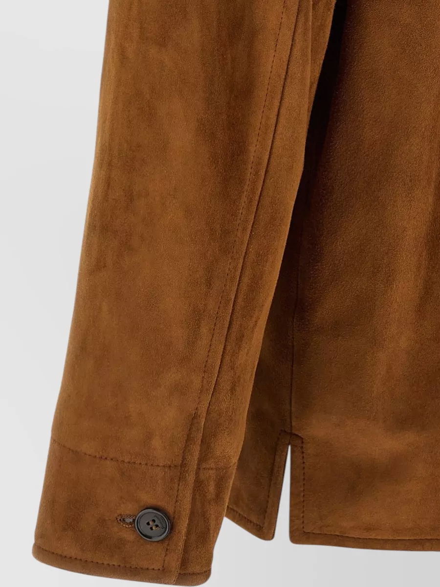 Saint Laurent Suede Shirt Jacket