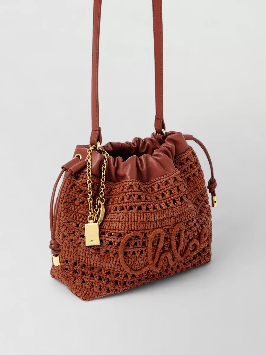 Chloé Mini Raffia Bucket Bag