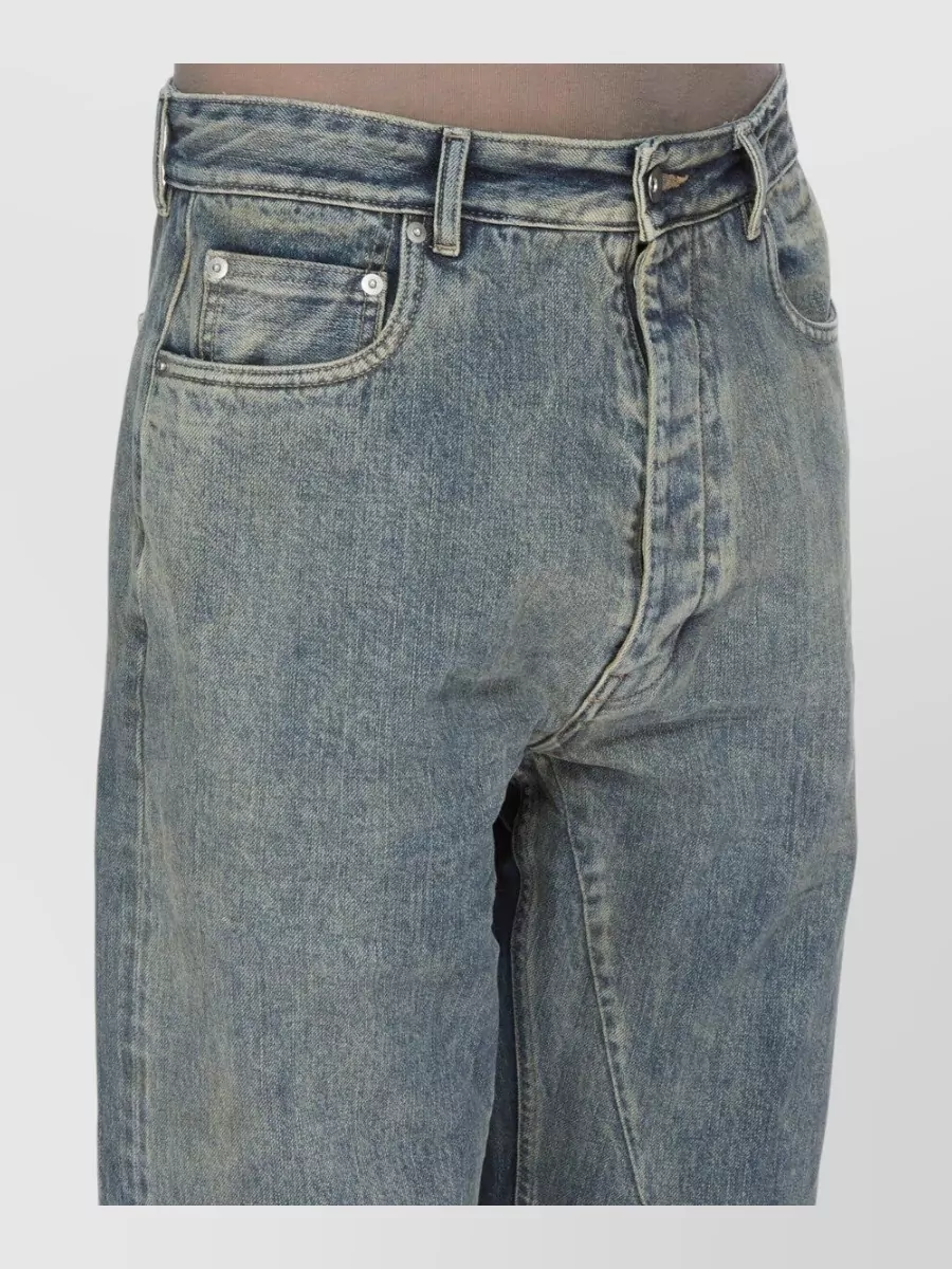 Rick Owens Drkshdw Mid-Rise Straight-Leg Jeans