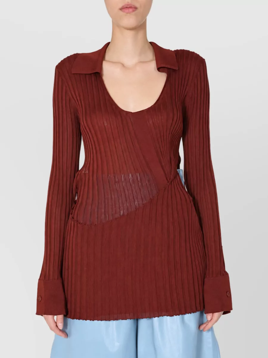 Bottega Veneta Ribbed Silk Sweater