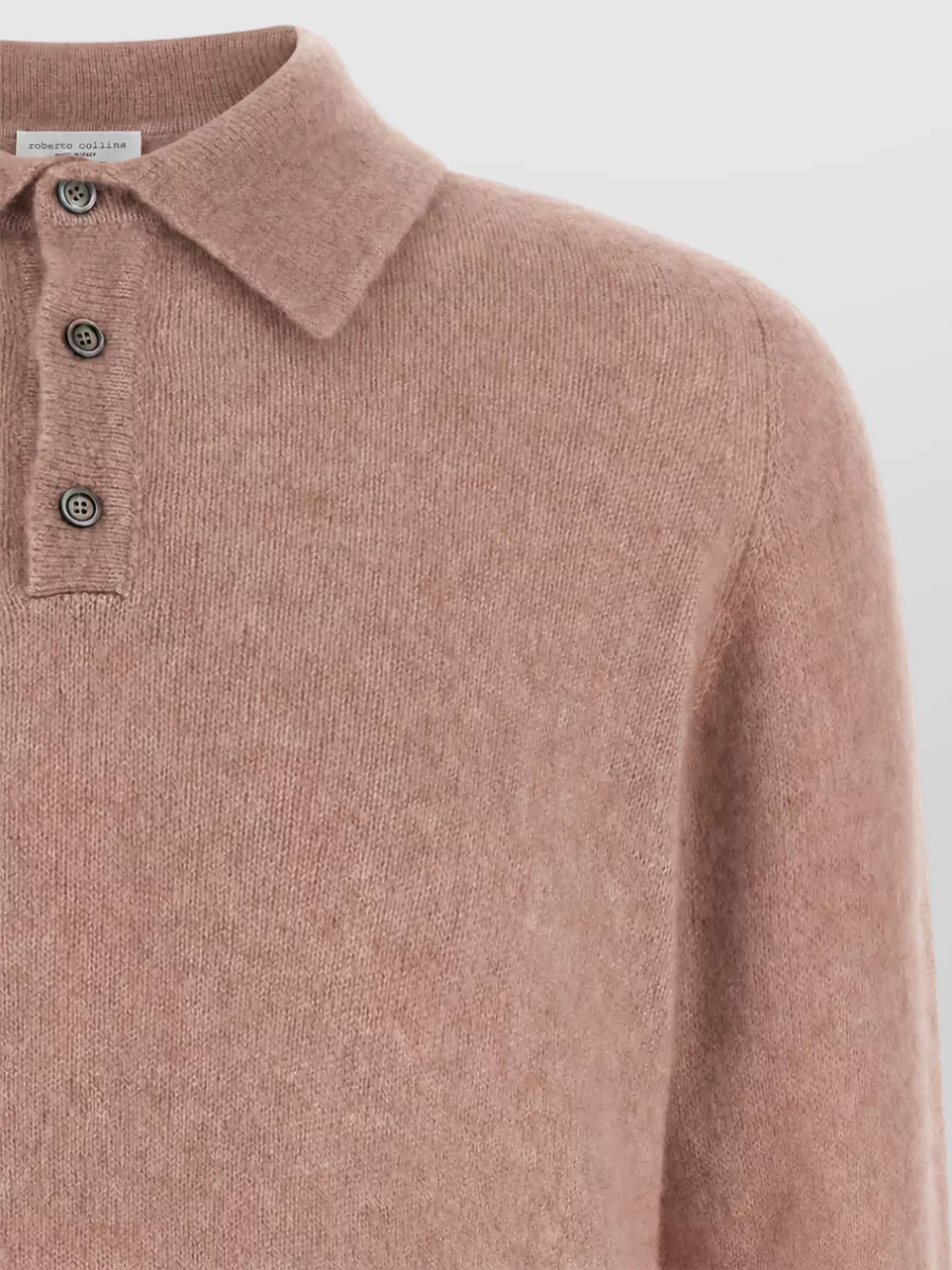 Roberto Collina Cashmere Silk Polo Jumper
