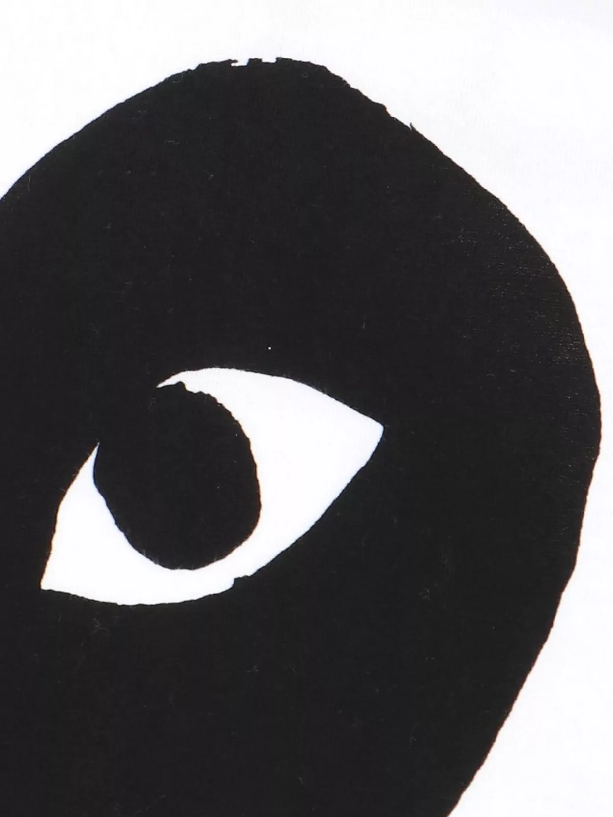 Comme Des Garçons Play Graphic Print Crew Neck Short Sleeve Top