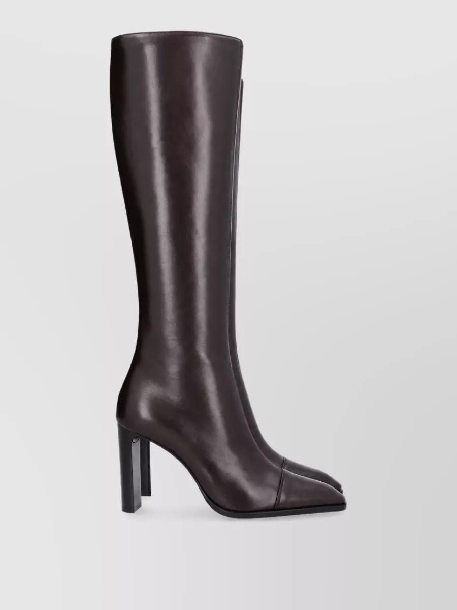 Saint Laurent Lambskin knee-high boots