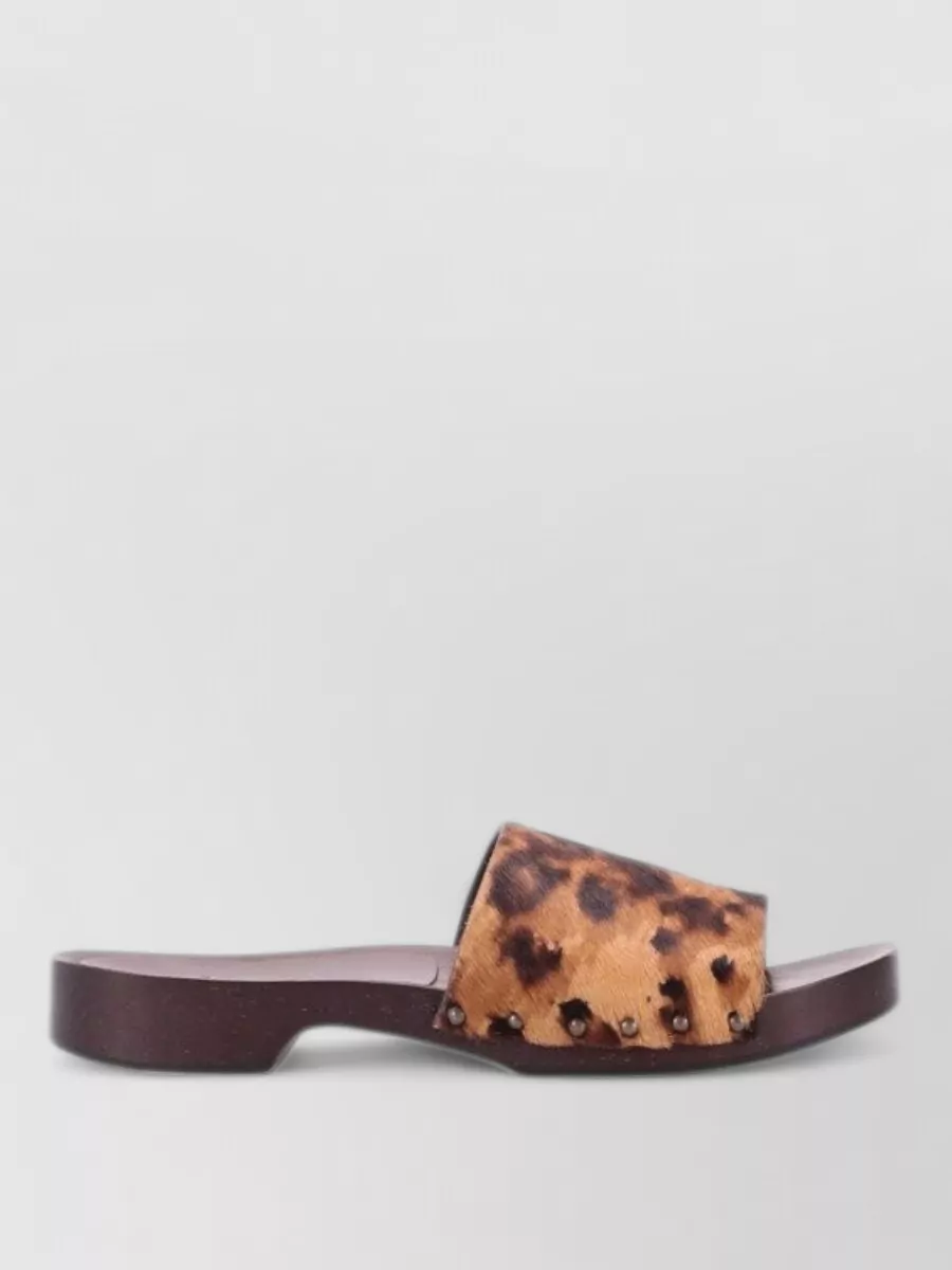 La Rose Leather Sandals