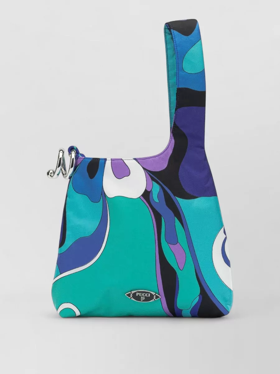 Pucci silk printed shoulder bag