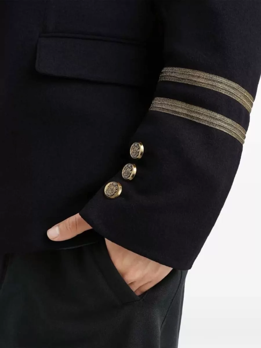 Dolce&Gabbana Cashmere Wool Single-Breasted Coat