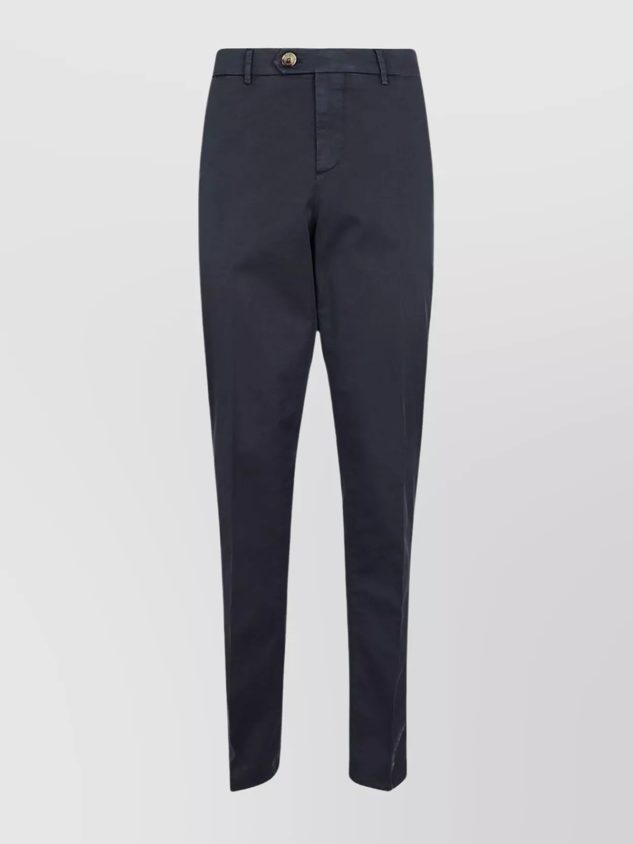Shop Brunello Cucinelli Structured Bottoms With Belt Loops And Back Pockets In Black