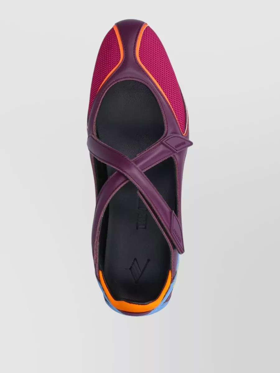 The Attico Mesh Cutout Ballet Flats