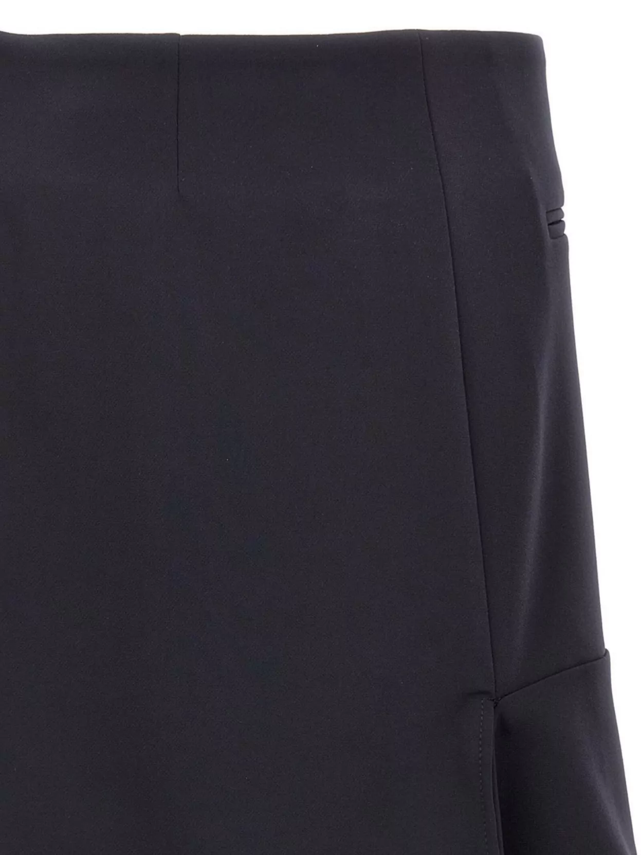 Courrèges Reversed Belt Satin Mini Skirt