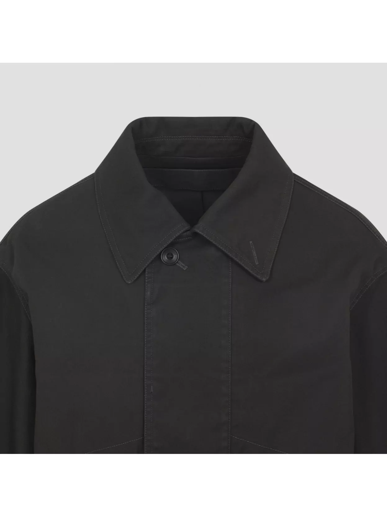 Lemaire Boxy Blouson With Point Collar And Pockets