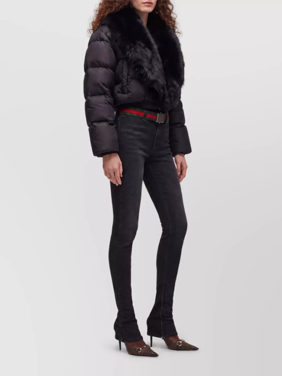 Gucci Stretch Denim Mid-Rise Flared Trousers