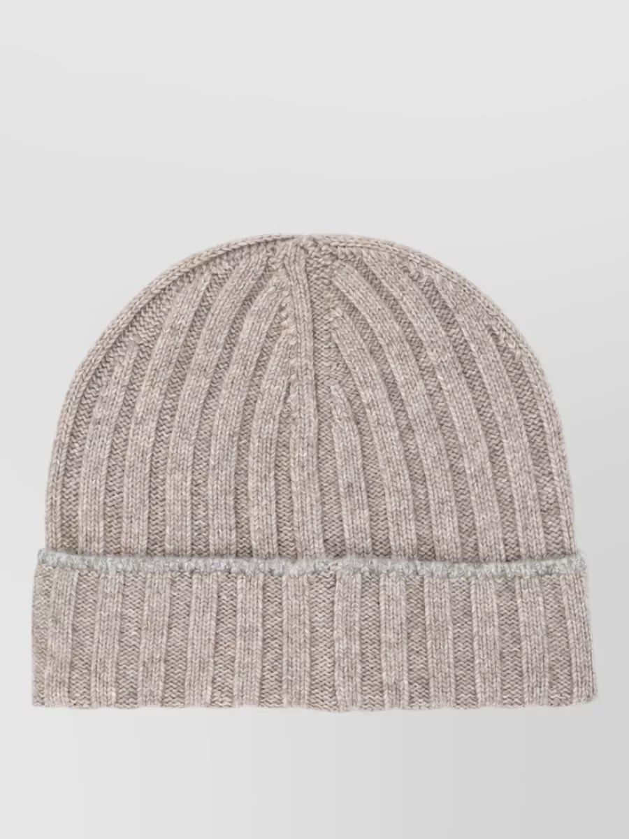 Brunello Cucinelli ribbed cashmere beanie