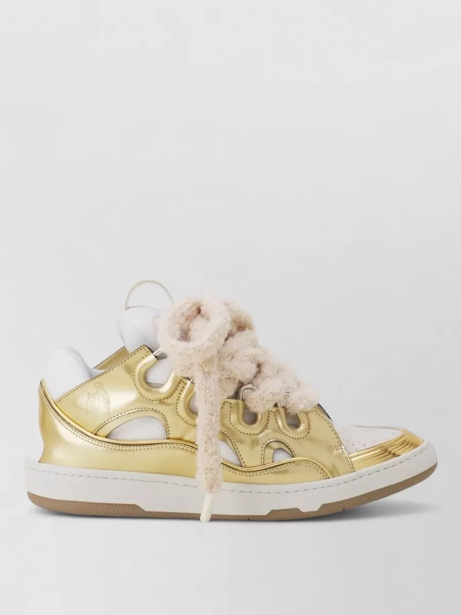 Lanvin Leather Low Top Sneakers