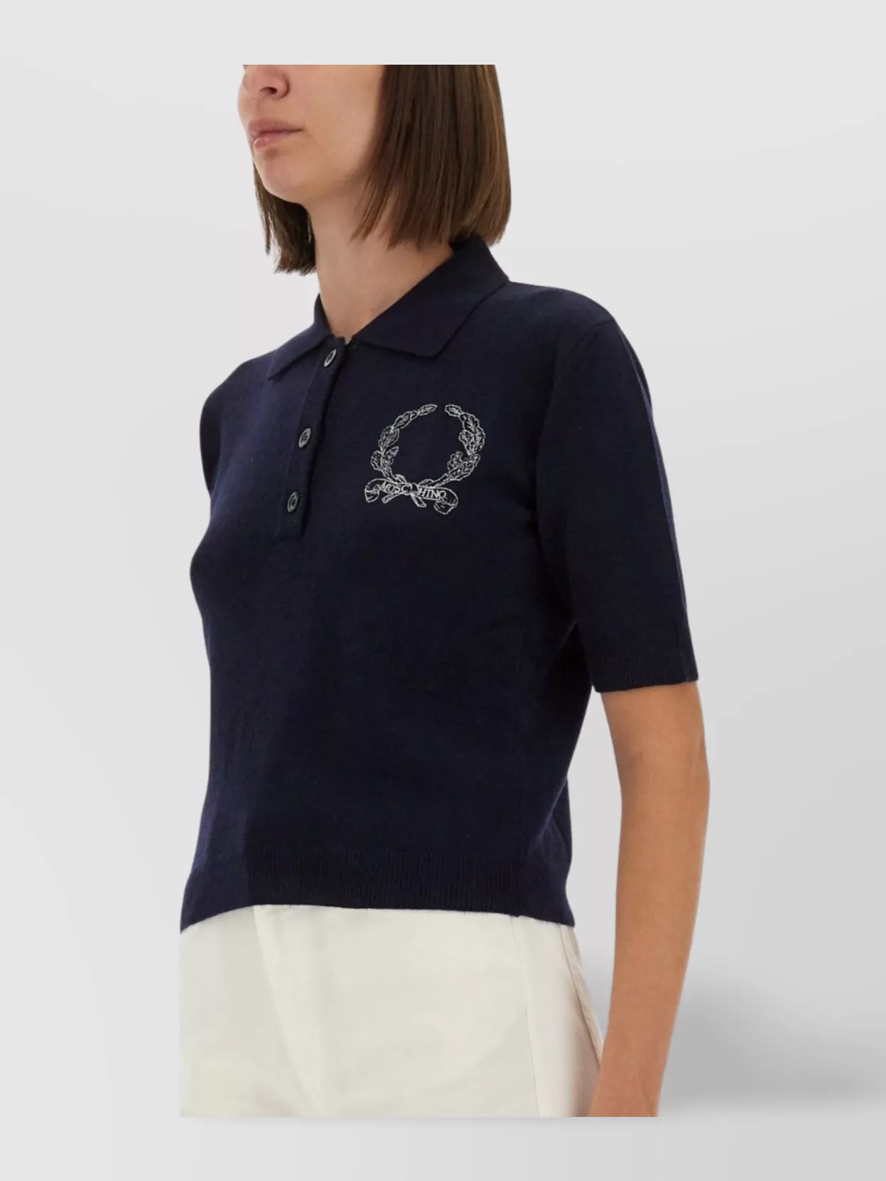 Moschino Knitwear Polo Collar Short Sleeves