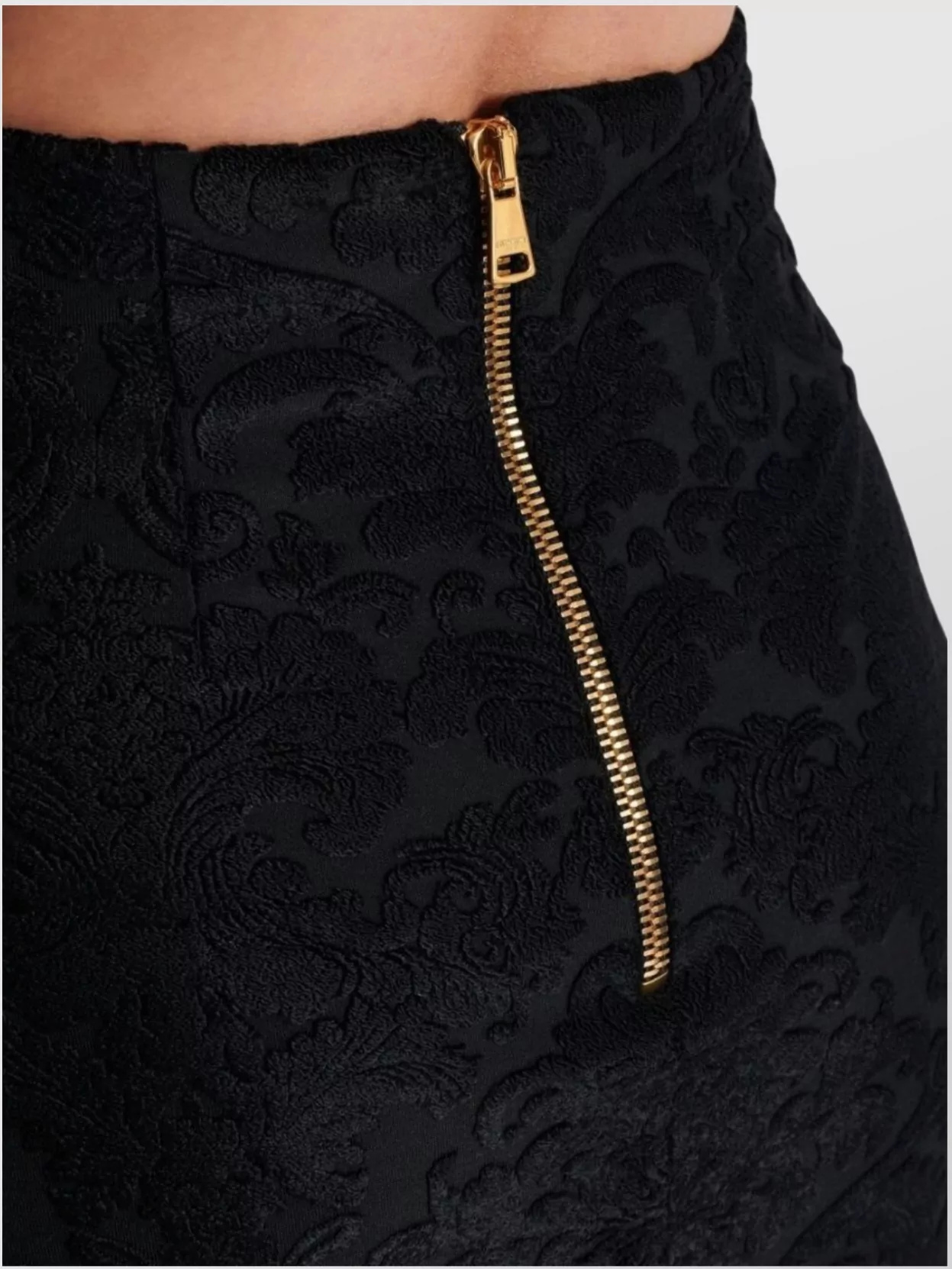 Balmain Buttoned High Waist Skirt With Slit Detail