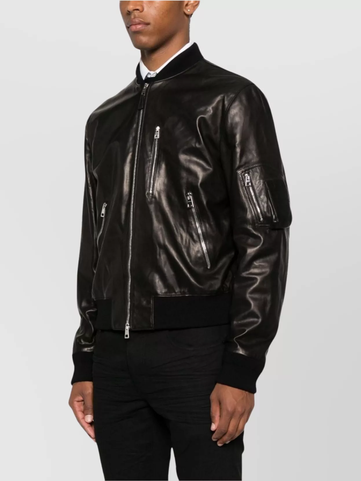 Givenchy Tailored Jacket Ribbed Accents