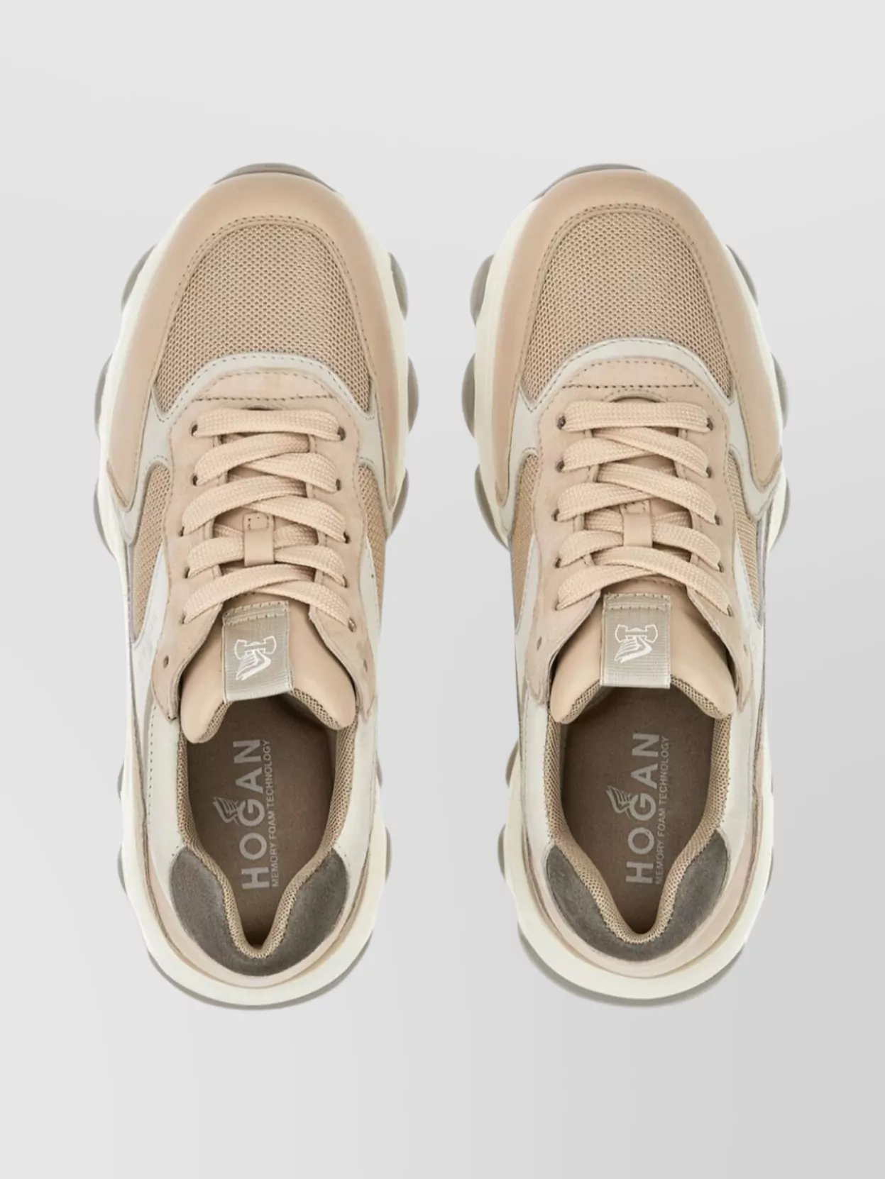 Hogan Sneakers With Chunky Sole And Mesh Panels