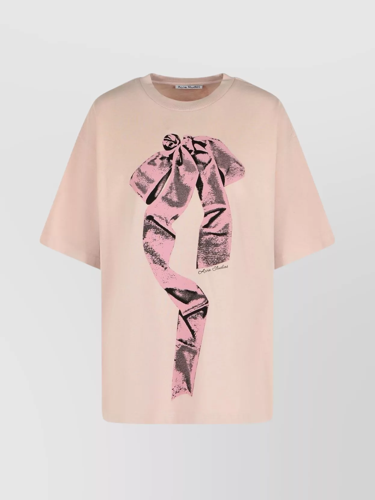 Acne Studios Crew neck graphic print oversized t-shirt | The 